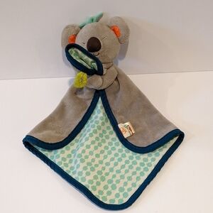 MY B Toys grey koala bear security blanket lovey